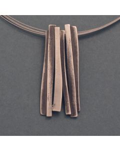 “Barbara” Large Blackened Silver Pendant