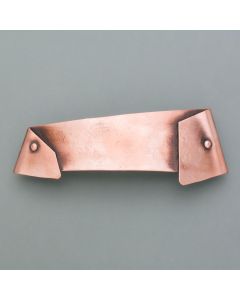 Folded hair clip coppery