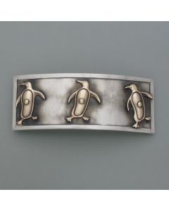 Hair clip Three penguins