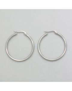 Small hoops silver look