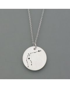 Aquarius zodiac pendant made of sterling silver