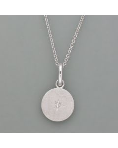 Necklace north star, silver