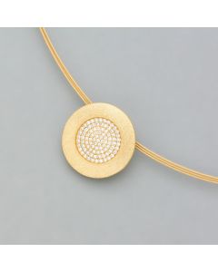 Gold plated starlit necklace