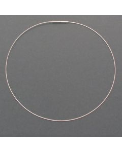 single silver necklace frosted