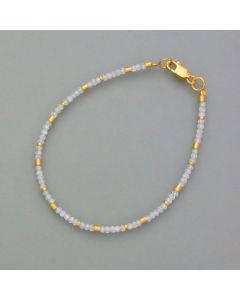 festive bracelet with zircons