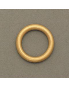 Gilded Stainless Steel Ring with Matte Finish