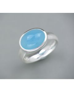 Ring Chalcedon Silber