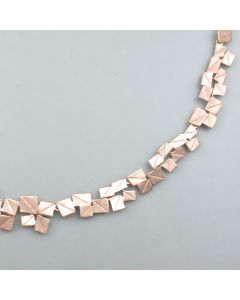 Collier "Vier Ecken", rosé-vergoldet