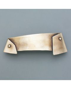 Folded hair clip gold