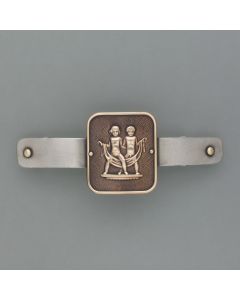 Gemini zodiac hair clip