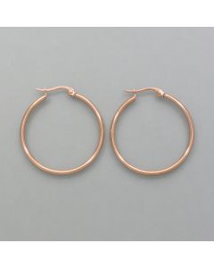 Small hoops rosé-look