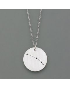 Zodiac sign pendant Aries made of sterling silver