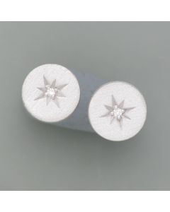 Ear studs north star, silver
