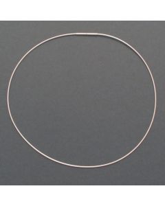 Omega silver necklace, delicate
