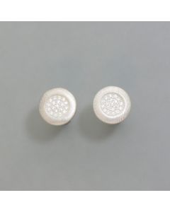 Stud earrings star gloss silver