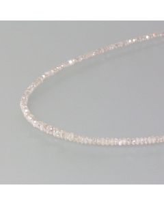 delicate necklace with white diamonds