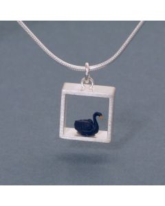 “Black Swan” Silver Pendant