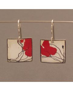 “Poppy” Silver Earrings