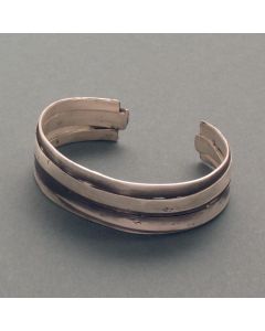“Barbara” Large Blackened Silver Bracelet