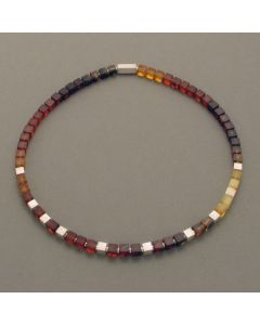 Amber necklace cube small