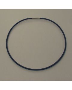 Rubber collar, titanium clasp