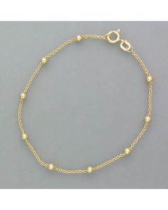 Kugel-Armband aus vergoldetem Silber