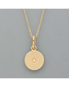 Necklace north star, gold plated