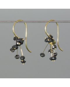 Fairy earrings, black diamond