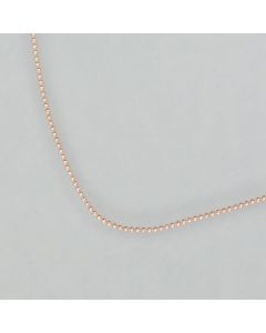 Kügelchenkette aus rosé-vergoldetem Silber