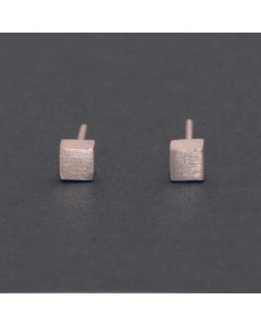 “Cubed” Silver Ear Studs