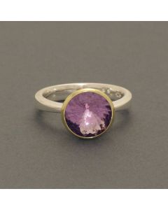 Gilded Amethyst Cone Ring