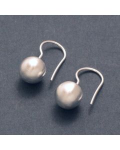 Silver Sphere Earrings