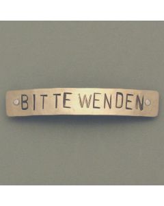 “Please Turn Over” Hair Clip