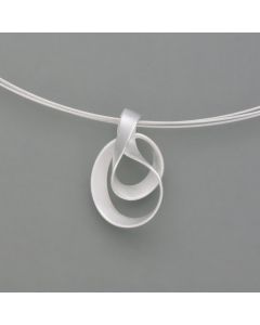 Tagliatelle pendant silver