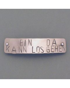 Hair clip lettering "I'm ready to go"