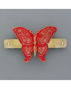 Hair clip butterfly red