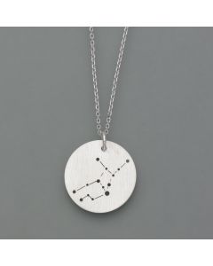 Zodiac sign pendant Virgo made of sterling silver