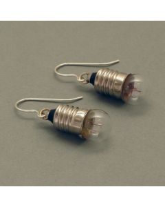 Drop earrings light bulb