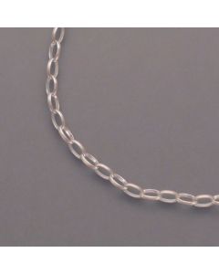 Silver Chain Oval eyelets