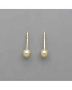 Studs Balls in 14ker yellow gold, glossy