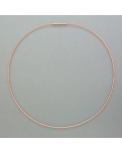 Stainless steel ring, rosé gold-plated