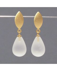 Rock Crystal Teardrop Earrings