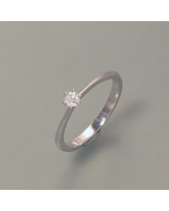 14kt White Gold Large Diamond Ring