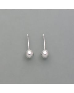 Studs Balls in 14k white gold, glossy