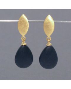 Onyx Teardrop Earrings