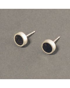 Round Ebony Earrings