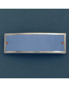 Hair light blue leatherbarrette 