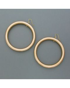 Large circle earrings
