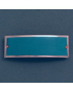 Hair  leather petrol bluebarrette