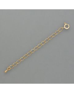 Extension necklace gold plated silver